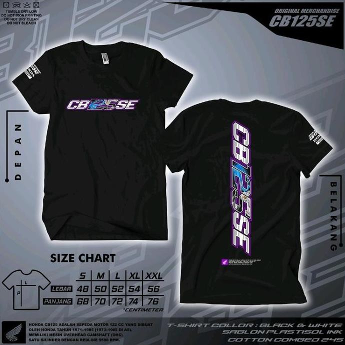Kaos CB 125 SE Original Free 8 Stiker (2 WARNA)