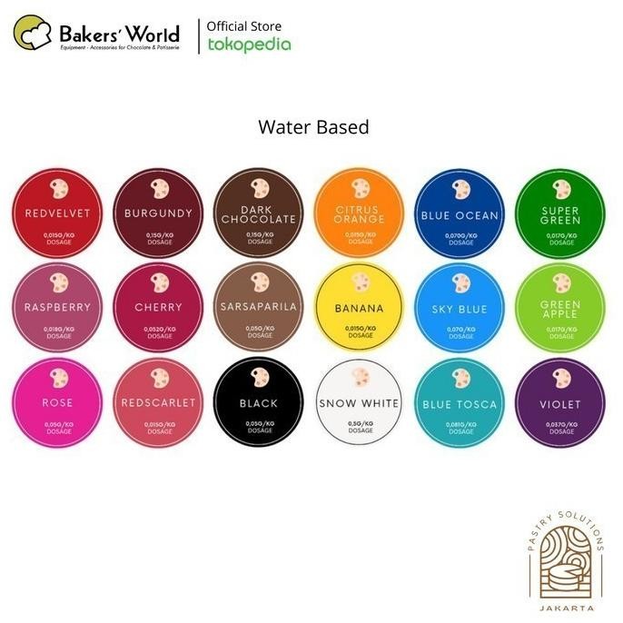 

Murah Pewarna Makanan - Pastry Solution Scarlet Water Soluble