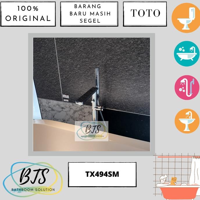 Standing Shower Bathtub Toto Tx494Sm / Tx 494 Sm / Tx 494Sm / Tx494 Sm New Stok