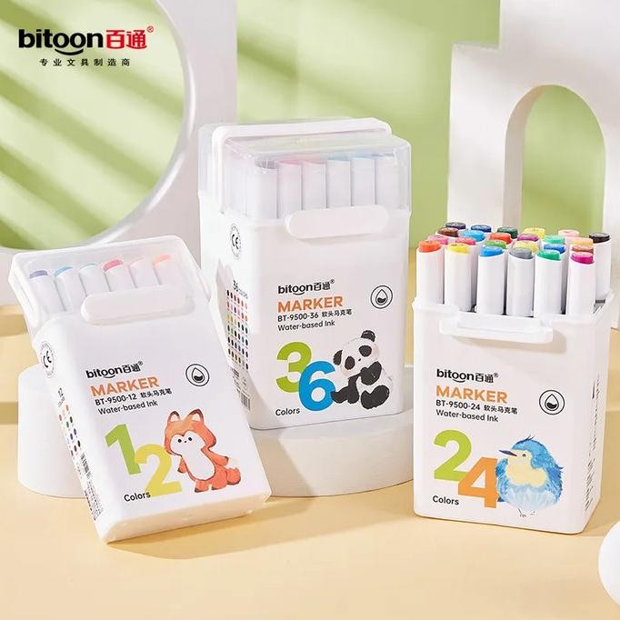 

Creative Art Marker Double Head Waterbased and Washable Spidol