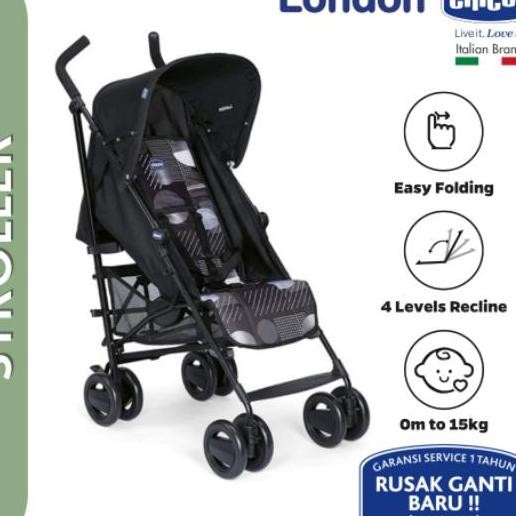 Chicco Troller London Up Troller Bayi Lipat Travelling Troller Ringan Ereta Dorong Bayi