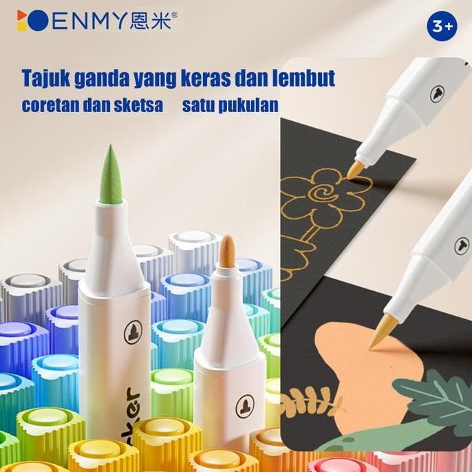 

Marker Akrilik 36/48/60/80 Warna Set Marker Akrilik Pemula Seni Warna Cerah dan Tahan Air