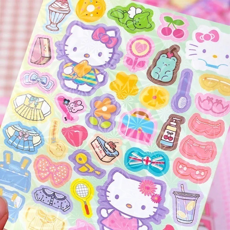 Awet Mainan Edukasi Bongkar Pasang Busy Book Anak Quiet Book Sticker Sanrio Cinnamarol Kuromi Lucu