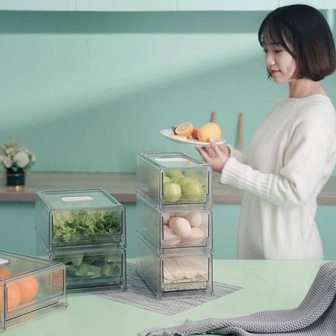 Kotak Penyimpanan Makanan Kulkas Food Storage kotak container Kulkas Laci