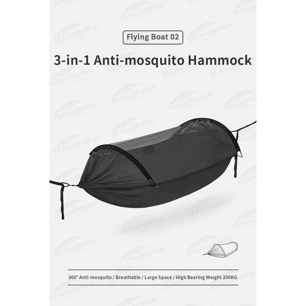 TERLARIS HAMMOCK CAMPING / AYUNAN GANTUNG ANTI NYAMUK NATUREHIKE CNH22HJ001