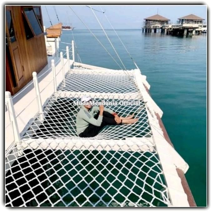 TERBARU Jaring Pengaman Nilon 10mm Climbing/Hammock/Loft Net/Cargo/Outbound Ayunan Outdoor