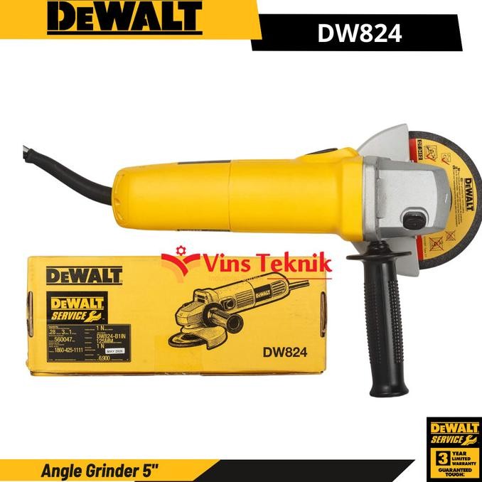 Sale Dewalt Dw824 Angle Grinder 5" Gerinda Tangan 5 Inch Dw 824