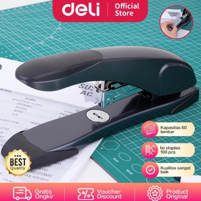 

DELI E0391 HEAVY DUTY STAPLER/HEKTER-60SHEETS ORIGINAL DAN TERPERCAYA