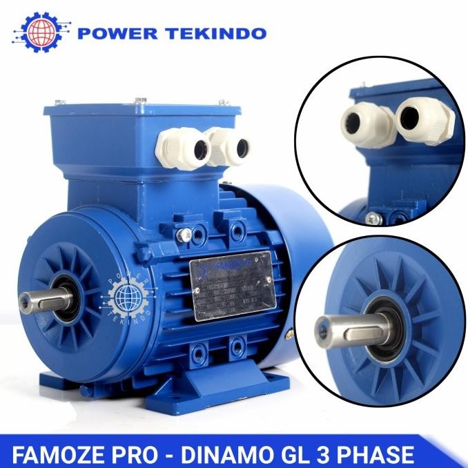 Famoze Pro Dinamo 3 Phase 5,5 Hp 1500 Rpm Eelektro Motor Gl 5,5 Pk New Stok