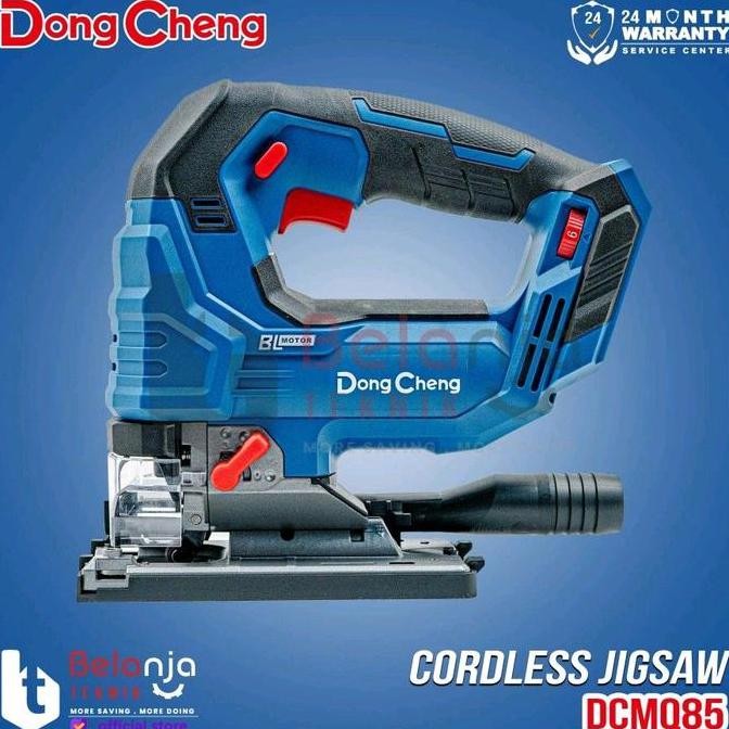 Murah Dongcheng Mesin Gergaji Ukir Baterai Dcmq85 Cordless Brushless Jigsaw Jigsaw 2 Baterai