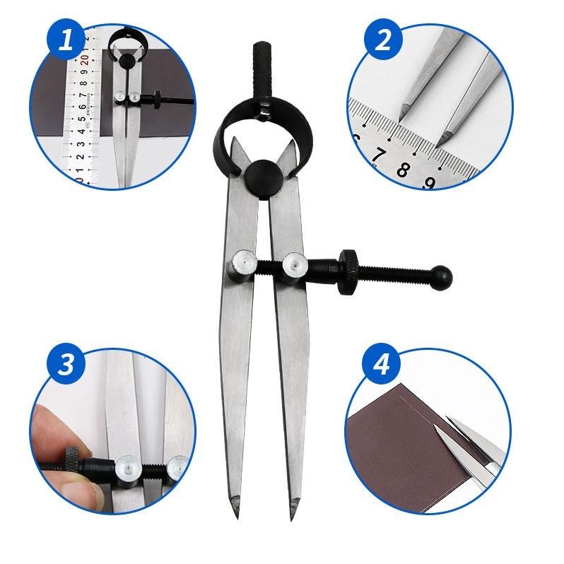 

Premium 160Mm Jangka Alat Pengukur Untuk Membuat Lingkaran Pengukur Jarak Yang Dapat Disesuaikan Dengan Cepat High Quality