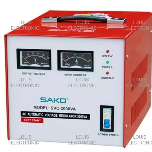 TERBARU - Stabilizer SAKO SVC-3000VA Automatic Voltage Regulator 3000 Watt 3000W