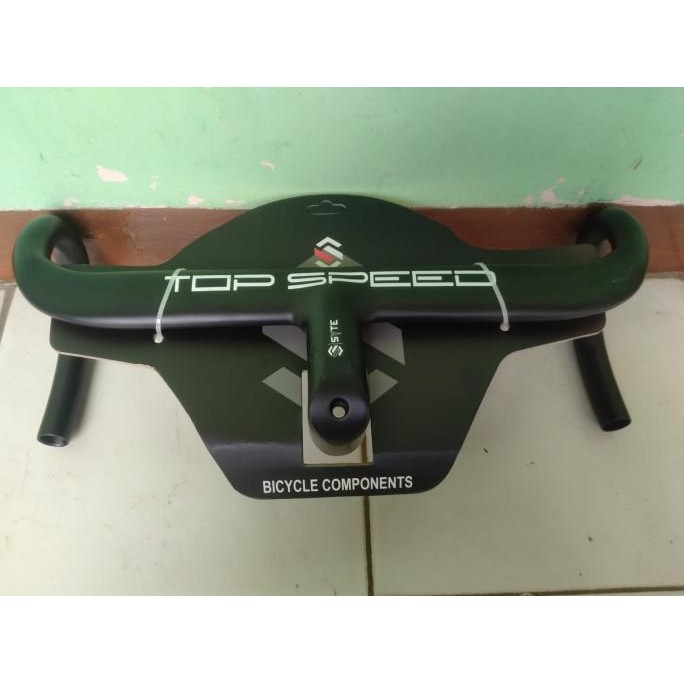DROPBAR SYTE INTEGRATED TOP SPEED ALLOY HANDLEBAR STANG ROADBIKE