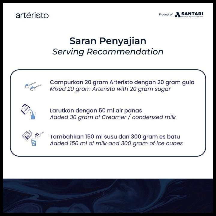 

Arteristo Chocolate Premium Powder Drink 500Gr - No Sugar Original Best Seller