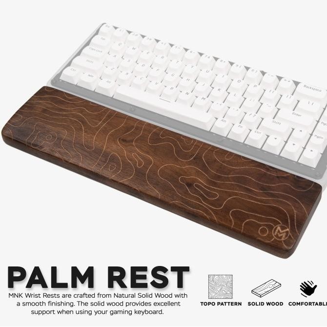 MYNK Wooden Palm Rest / Wrist Rest Kayu / Wrist Pad Keyboard