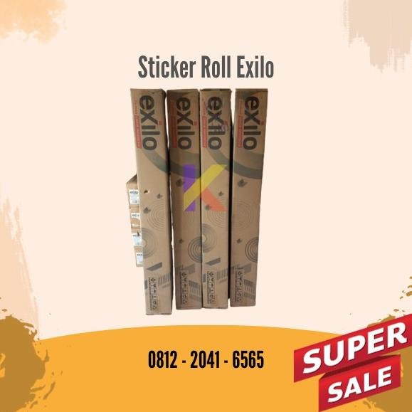 

EXILO Sticker Vinyl Roll White Gloss Eco Solvent UV Print P 50m murah