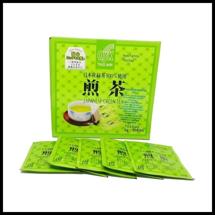 

Osk Japanese Green Tea / Osk Green Tea Teh Hijau Jepang 50 Sachet Original Best Seller
