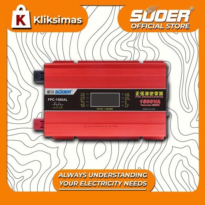 SUOER INVERTER FPC 1500 WATT PURE SINE WAVE
