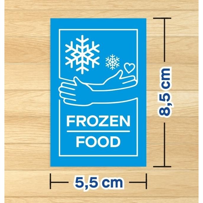 

Stiker Label Frozen Food Sticker Makanan Beku 5,5 x 8,5 cm 500pcs/roll murah