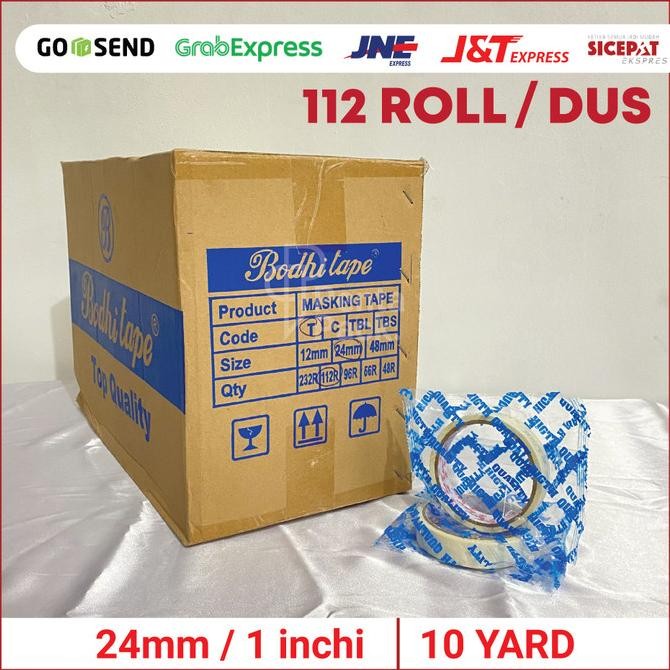 

[1 DUS] Lakban Kertas / Masking Tape (24mm / 1 inchi x 10 yard) (T) murah