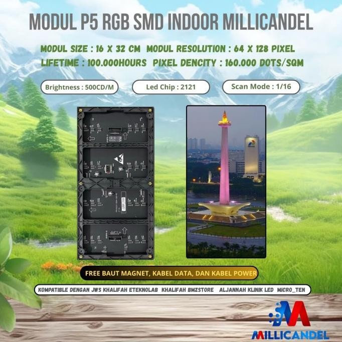 LED PANEL MODUL MODUL P5 RGB SMD FULL COLOR INDOOR