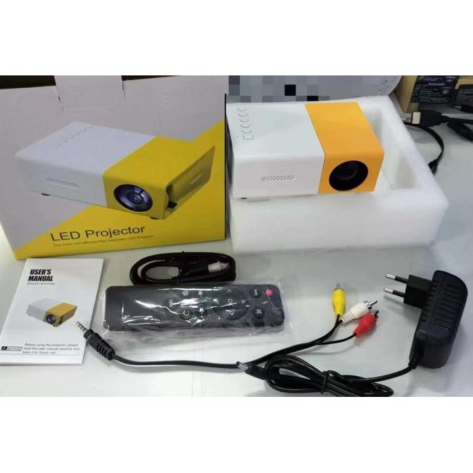 Led Projector Yg300 Mini Proyektor Dukungan Untuk Mirroring Ponsel Rumah Mini Projector Led Home Pro
