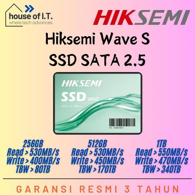 SSD SATA III 512GB SSD 2.5  HIKSEMI WAVE S 512GB - SSD SATA 512GB - SSD SATA 256GB - SSD SATA 1TB 20