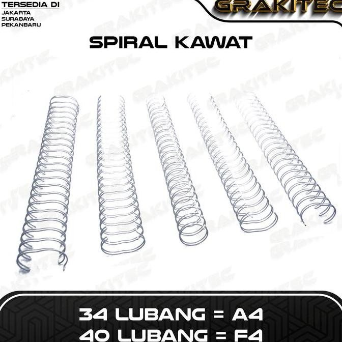

Grakitec Ring Kawat Spiral Jilid Spiral F4 3:1 Wire