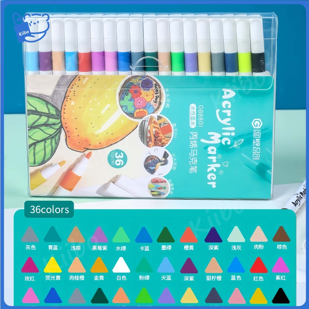 

Ready StockAcrylic Marker Spidol Akrilik Painte Set DIY Painting Tahan Air Pulpen Cepat Kering