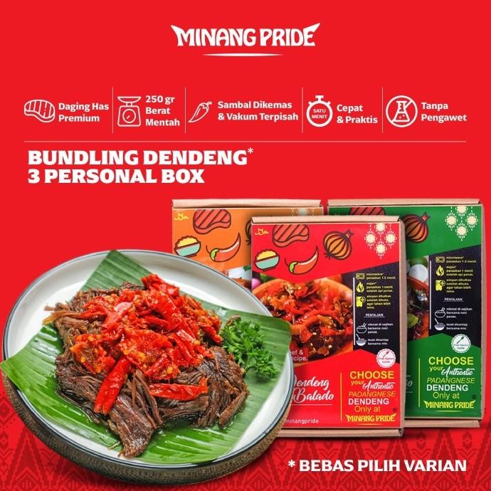 

Bundling 3 Box 250gr Dendeng Minang Pride