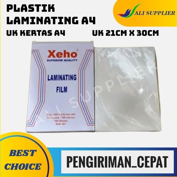 

PLASTIK LAMINATING A4 100 LEMBAR Premium quality MURAH