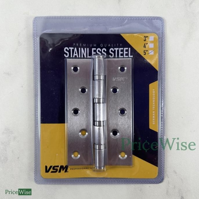+%+%+%] Engsel Tebal Stainless Steel 5" VSM Blister / Engsel Pintu Jendela
