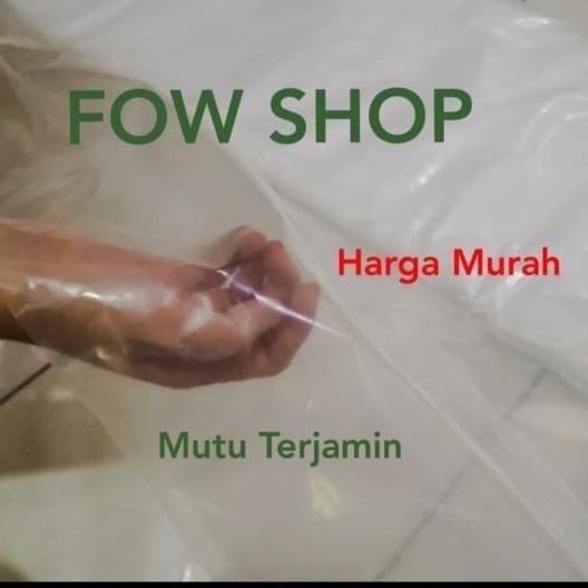 

[Good] Plastik PE bening lebar 1,5 meter untuk cor/bungkus kasur/sofa/lemari