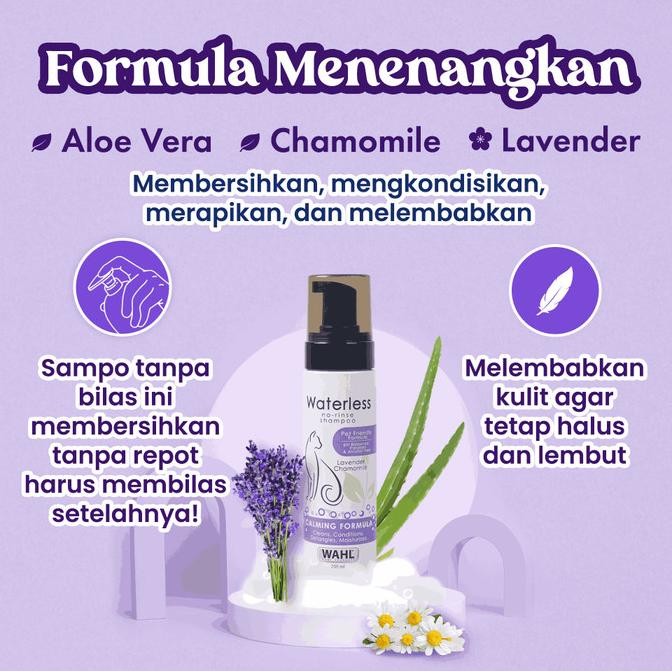 Promo Wahl Cat Dry Waterless Shampoo 200Ml - Sampo Kucing, Dry Shampoo, Anti Bau