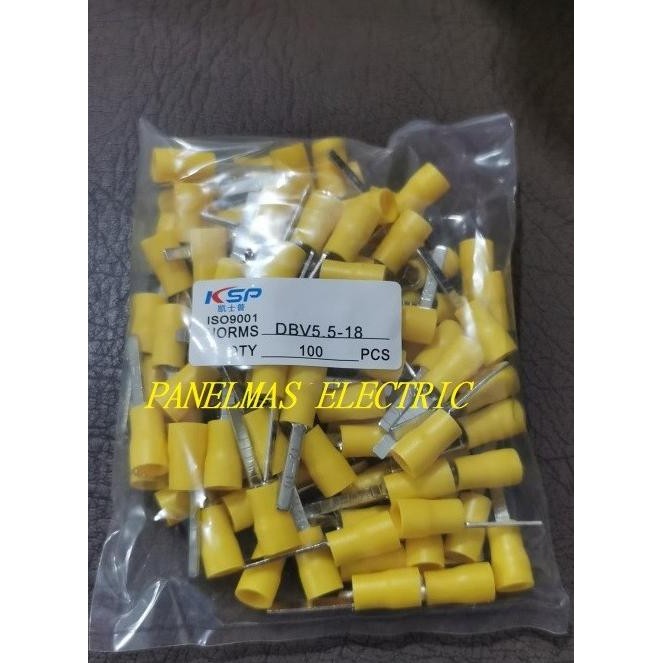 Promo SKUN KABEL PIN BLADE CHIP DBV 5.5-18 KUNING KSP COD