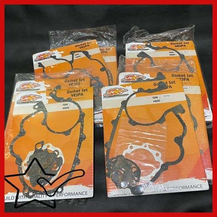[AMV] PAKING PACKING GASKET PERPAK MESIN SET LENGKAP NS RACING VESPA CLASIK