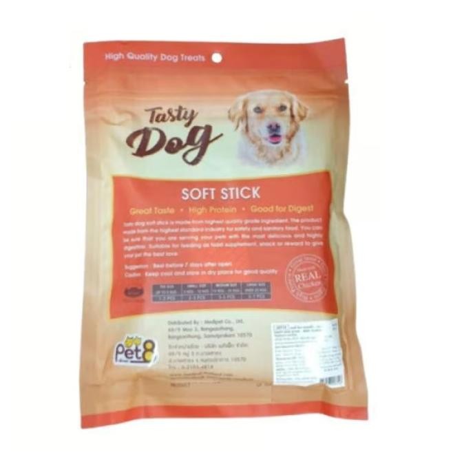 Grosir Pet8 Tasty Dog Stick 450Gr Milk Flavour Jst12 - Dog Treat / Snack / Cemilan Anjing