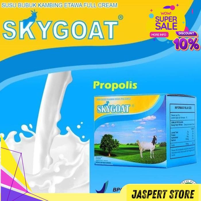 

SKYGOAT PLUS MADU - SKY GOAT SUSU KAMBING ETAWA BUBUK MADU BY JASPERT STORE BEST PRODUK !