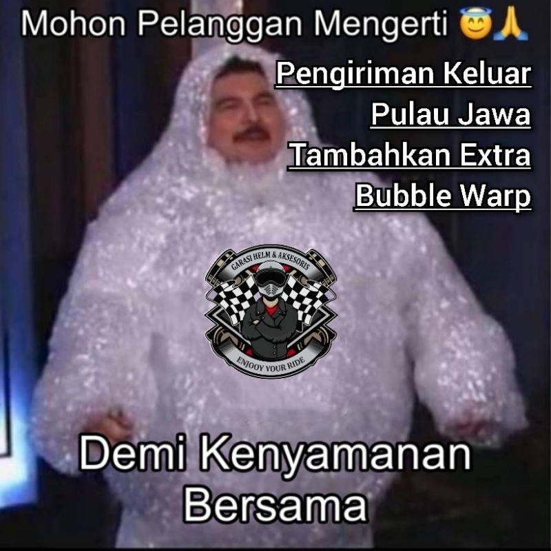 TERBARU [LC] Helm Bogo Dewasa list Chrome Kaca Cembung Hitam SNI - Helm Bogo Wanita Pria - Helm Bogo