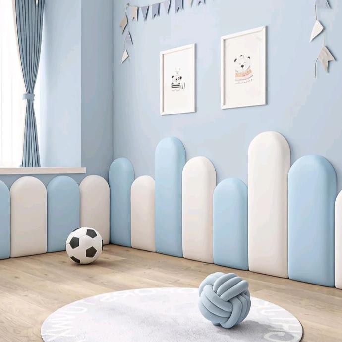 Terlaris HEADBOARD PANEL WALL 3D OVAL KAIN OSCAR (KULIT SINTETIS) PREMIUM SALE