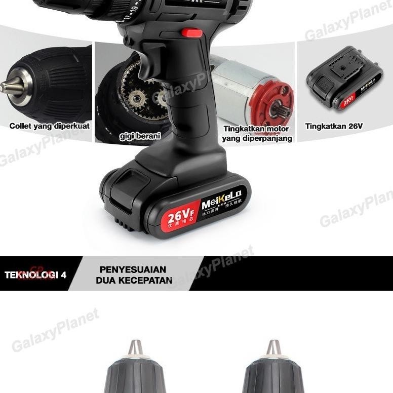 Bor Listrik Bor Tanpa kabel 36V Set /bor listrik bosch original set/Lengkap Mata Bor Cordless Drill 