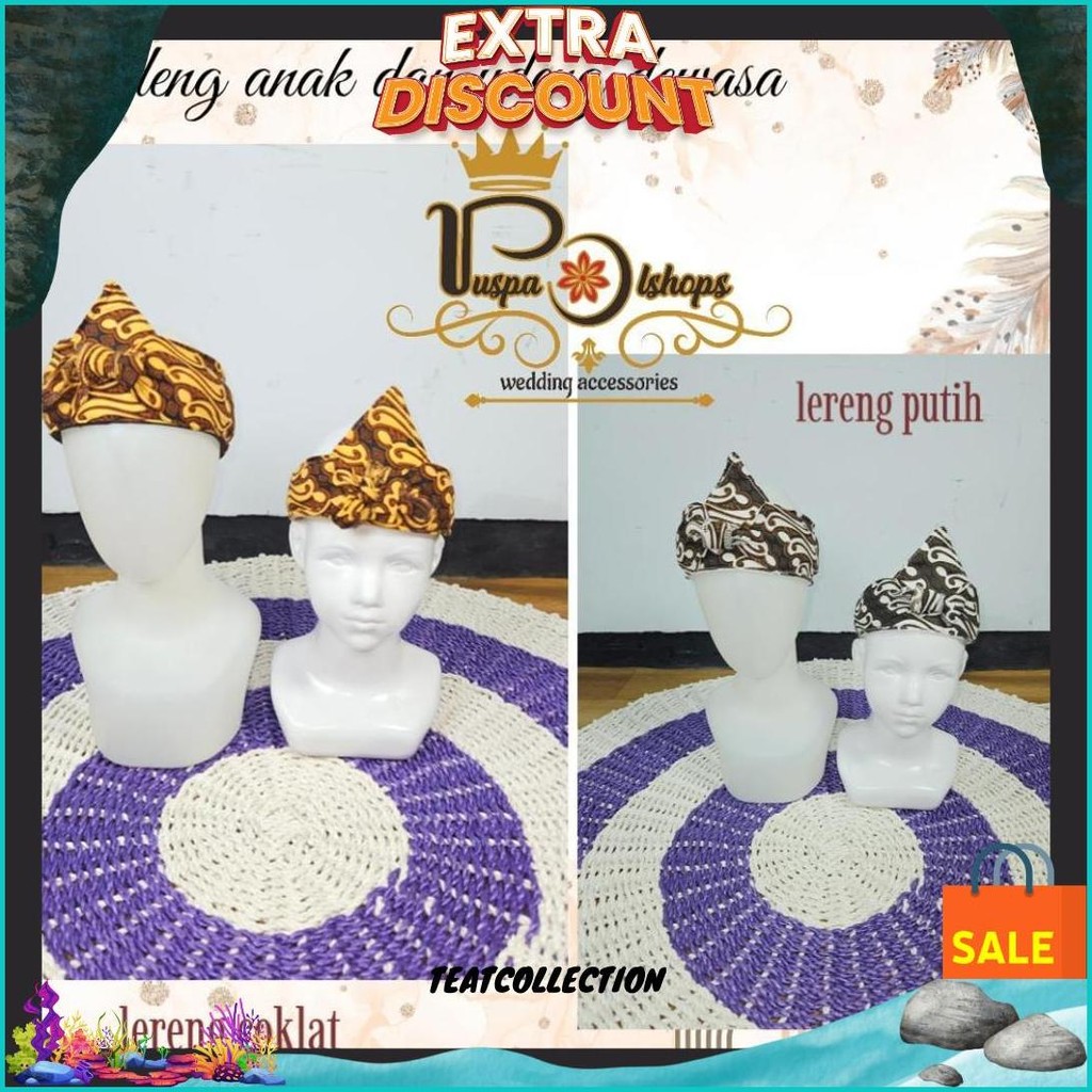 Udeng Slembong Udeng Sapit Urang Set Udeng Set Saput Udeng Slembong Standar Jumbo Totopong Sunda Dew