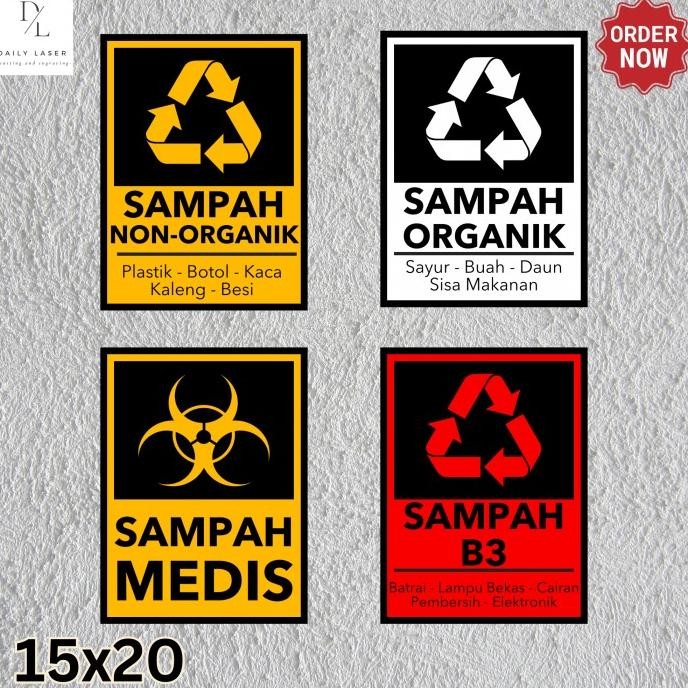 Terlaris Sampah Organik dan Non Organik Signage SALE