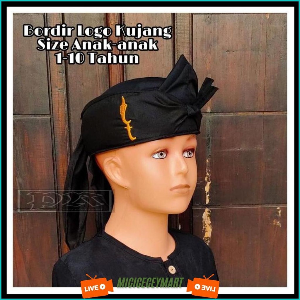 Iket Bendo Blangkon Macan Bordir Polos Bendo Udeng Sunda Bordir Kujang Topi Tradisional Iket Sunda  