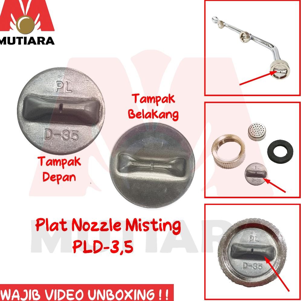 Promo Cod Kepala Plat Nozzle Misting Kabut Pld3,5 Pld5 Pld 3,5 Pld 5 Pl D-3,5 D-5 <>