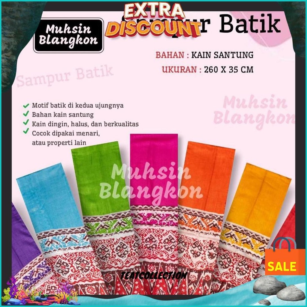 Sampur Tari Batik / Selendang Menari / Accesories Menari / Selendang Tari Bisa Cod