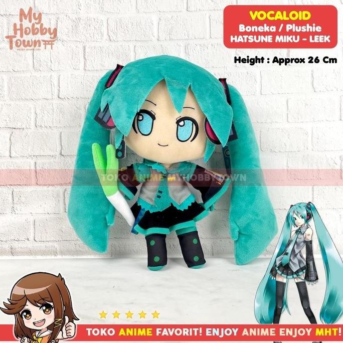 BONEKA ANIME VOCALOID PROJECT SEKAI HATSUNE MIKU LEEK PLUSHIE PLUSH DOLL 2104T