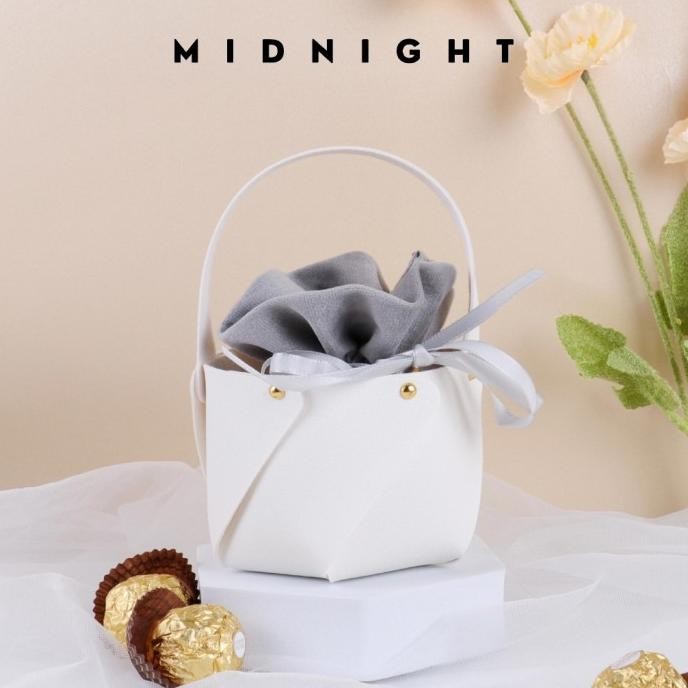 

Tas Souvenir kulit dengan kantong Goodie Bag Wedding Birthday Sangjit murah