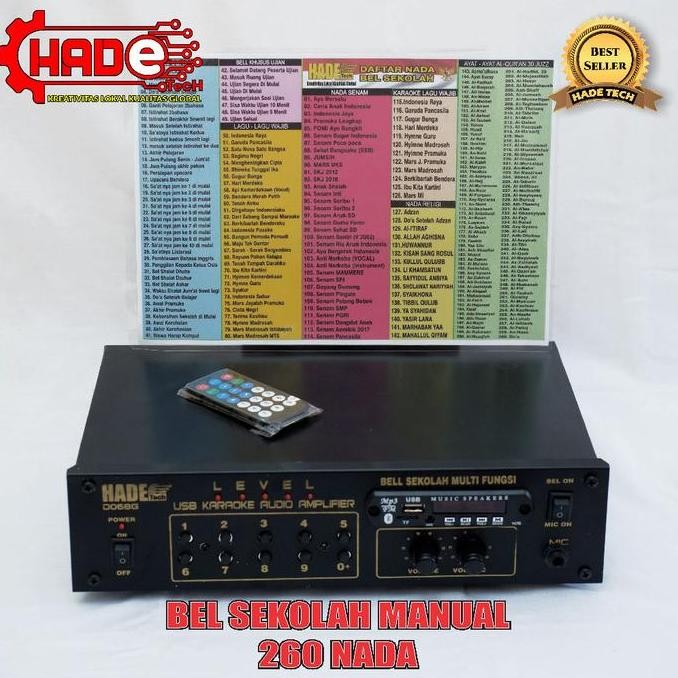 Bel Sekolah Manual 2Speaker Lengkap Bell Usb New Stok