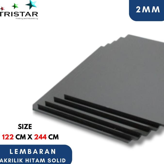 

redi Akrilik hitam solid 122x244cm (Tidak tembus pandang !)